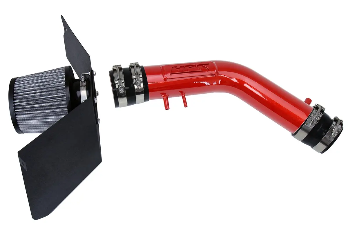 Hps Performance Air Intake Kit With Heat Shield, Red, 827-663R 1