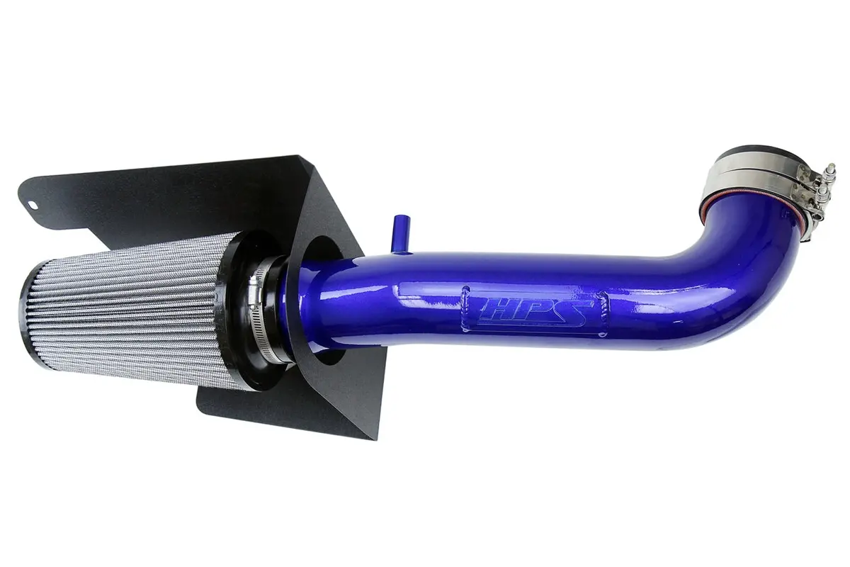 Hps Performance Air Intake Kit With Heat Shield, Blue, 827-664Bl 1