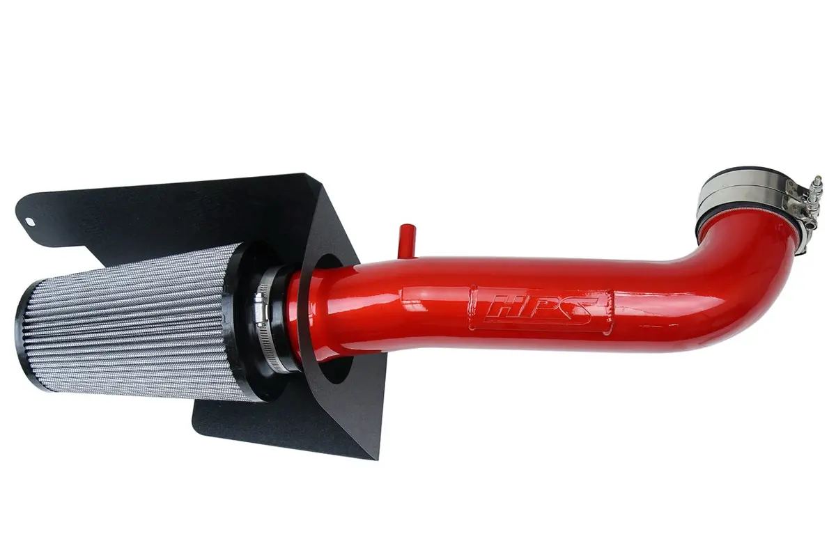 Hps Performance Air Intake Kit With Heat Shield, Red, 827-664R 1