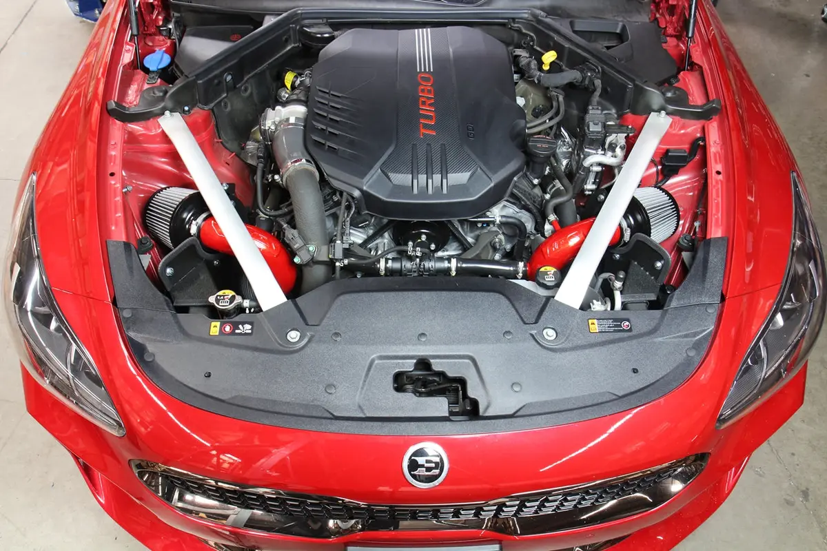 Hps Performance Air Intake Kit With Heat Shield, Polished, 827-672P 2
