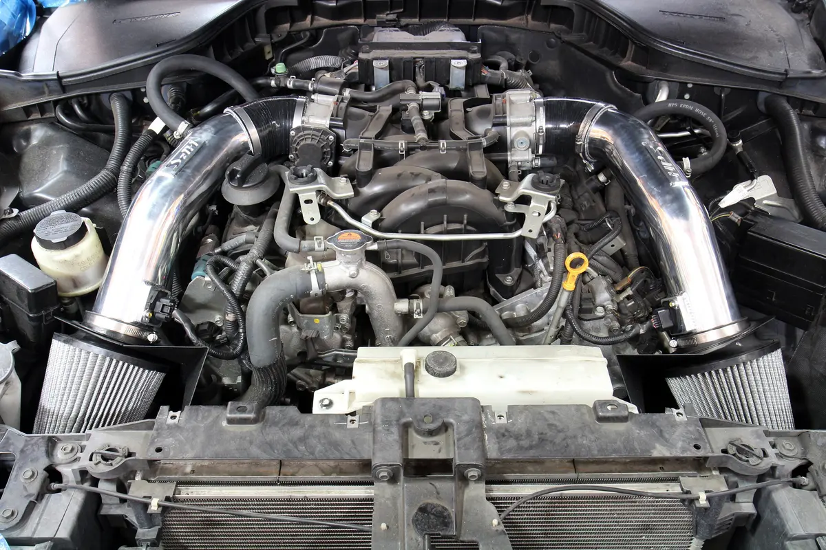 Hps Performance Air Intake Kit With Heat Shield, Polished, 827-688P 2
