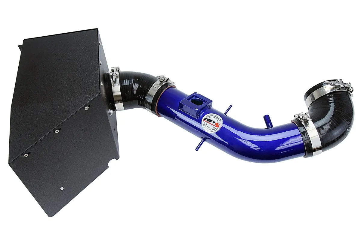 Hps Performance Air Intake Kit With Heat Shield, Blue, 827-690Bl 2