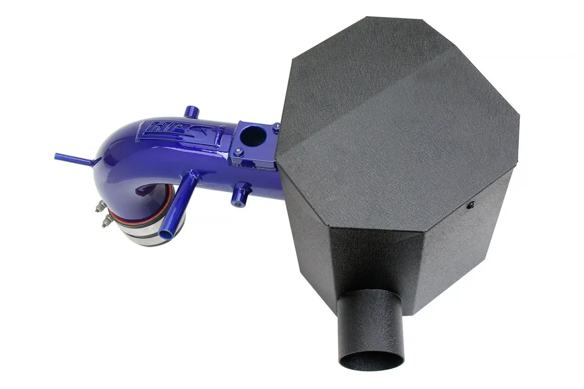 Hps Performance Air Intake Kit With Heat Shield, Blue, 827-691Bl 2