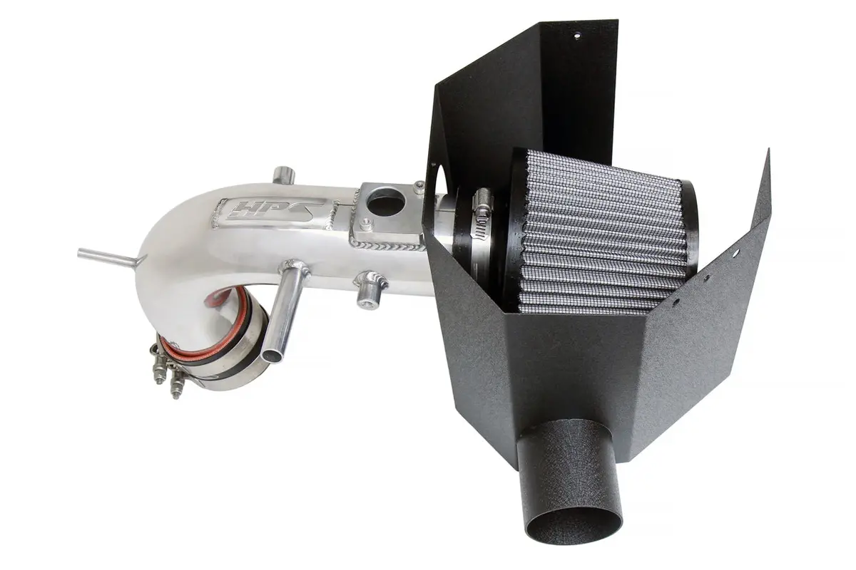 Hps Performance Air Intake Kit With Heat Shield, Polished, 827-691P 1