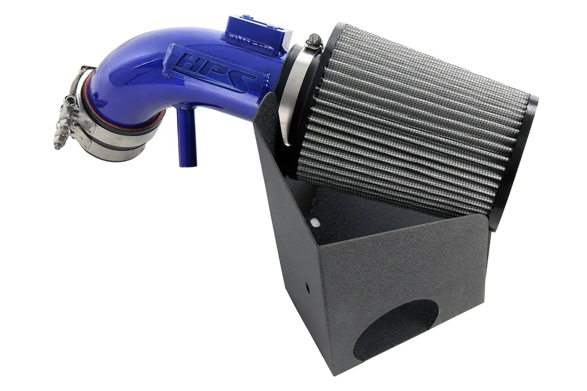 Hps Performance Air Intake Kit With Heat Shield, Blue, 827-694Bl 1