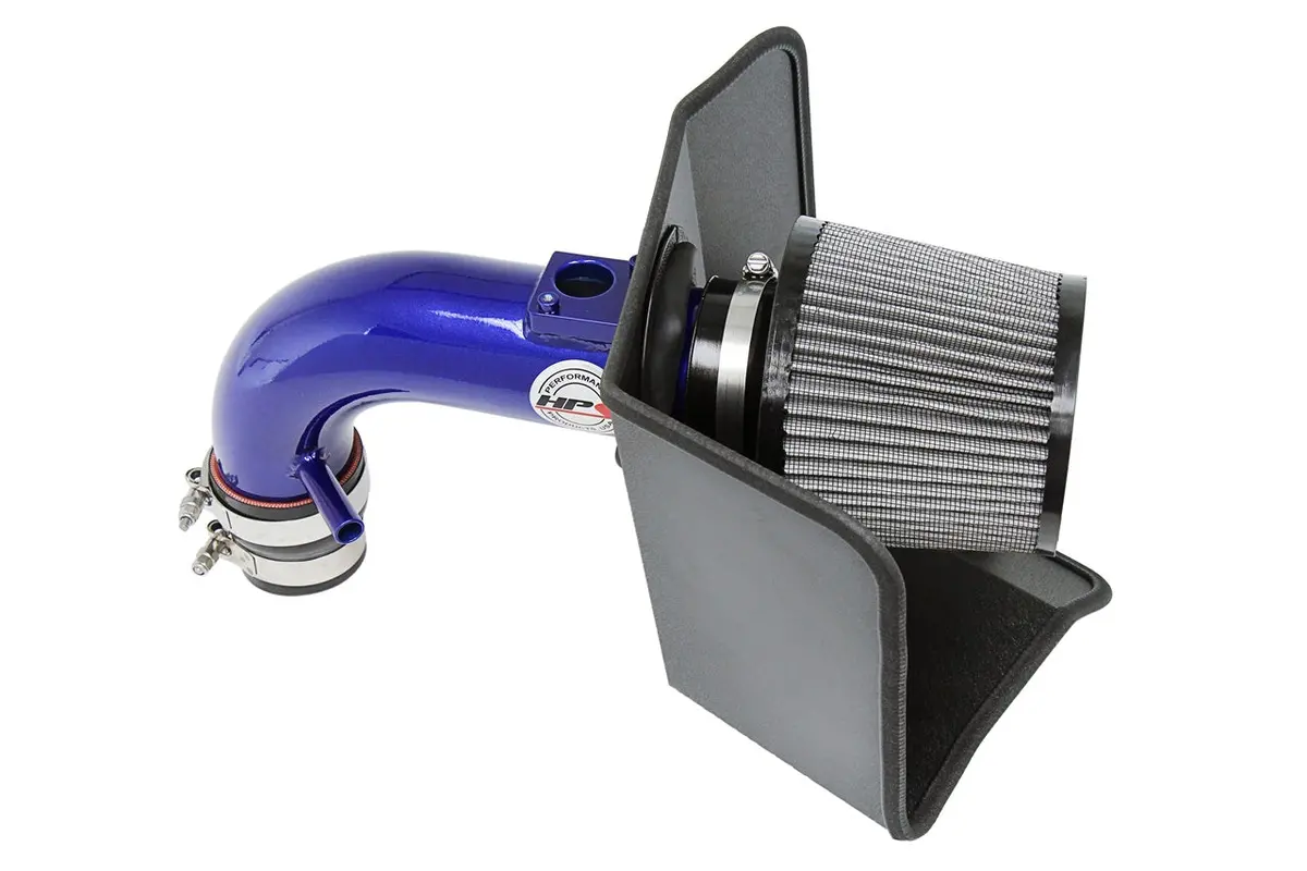 Hps Performance Air Intake Kit With Heat Shield, Blue, 827-696Bl 1