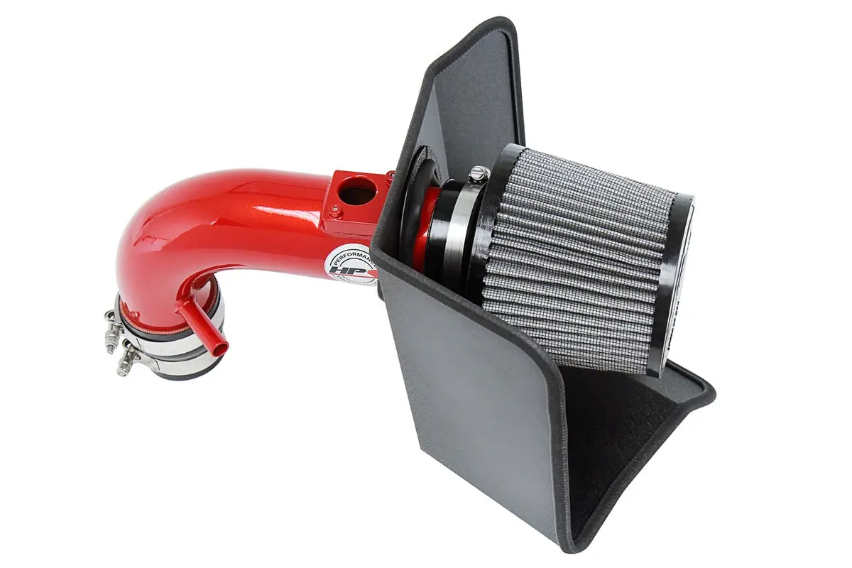 Hps Performance Air Intake Kit With Heat Shield, Red, 827-696R 1