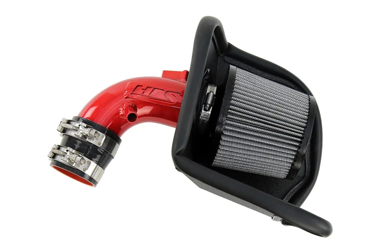 Hps Performance Air Intake Kit With Heat Shield, Red, 827-700R 1