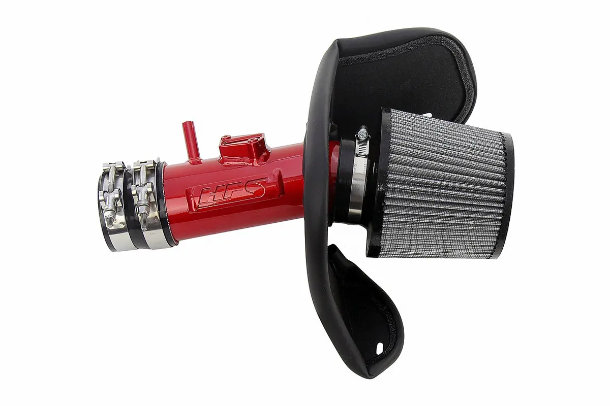 Hps Performance Air Intake Kit With Heat Shield, Red, 827-701R 1