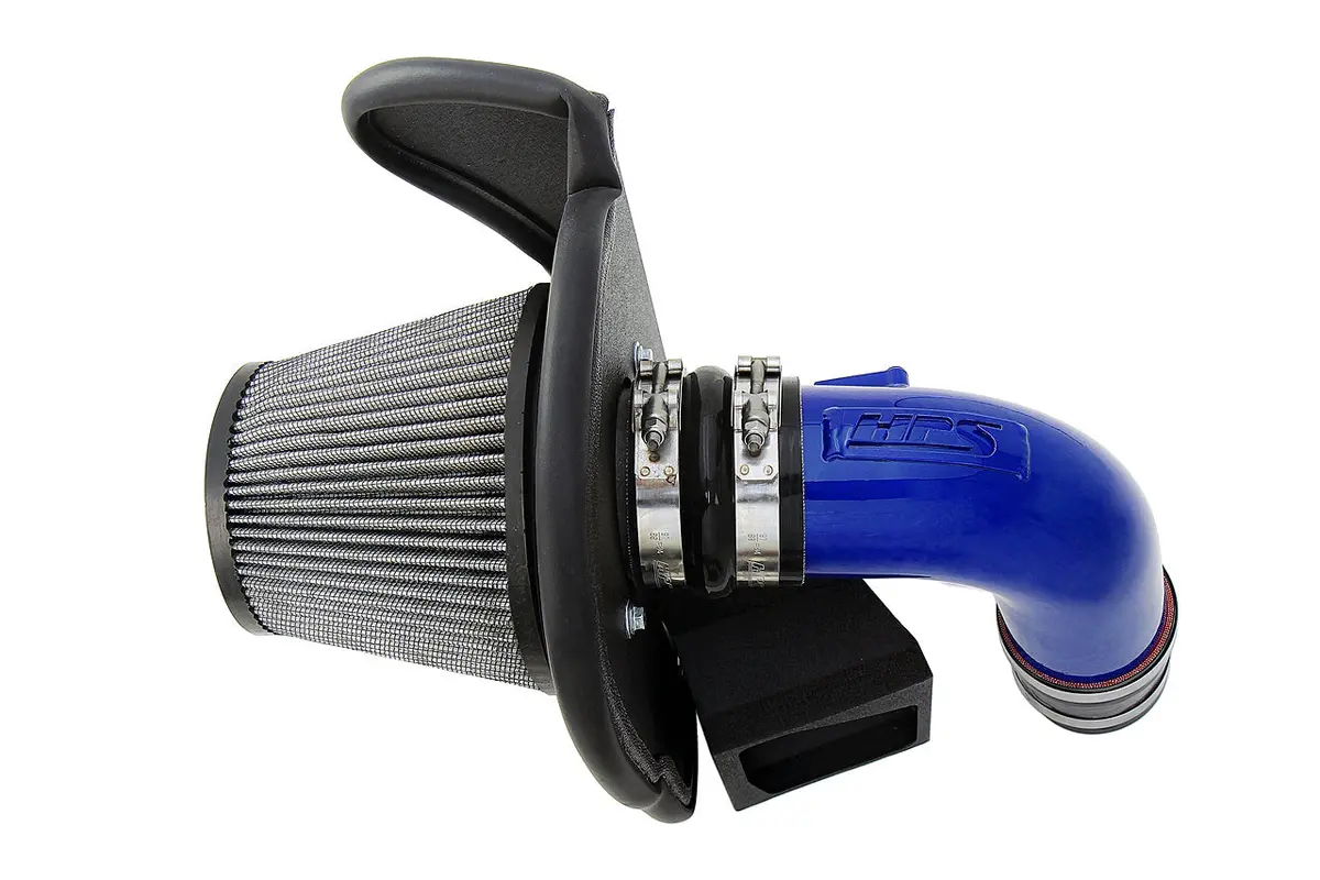 Hps Performance Air Intake Kit With Heat Shield, Blue, 827-702Bl 1