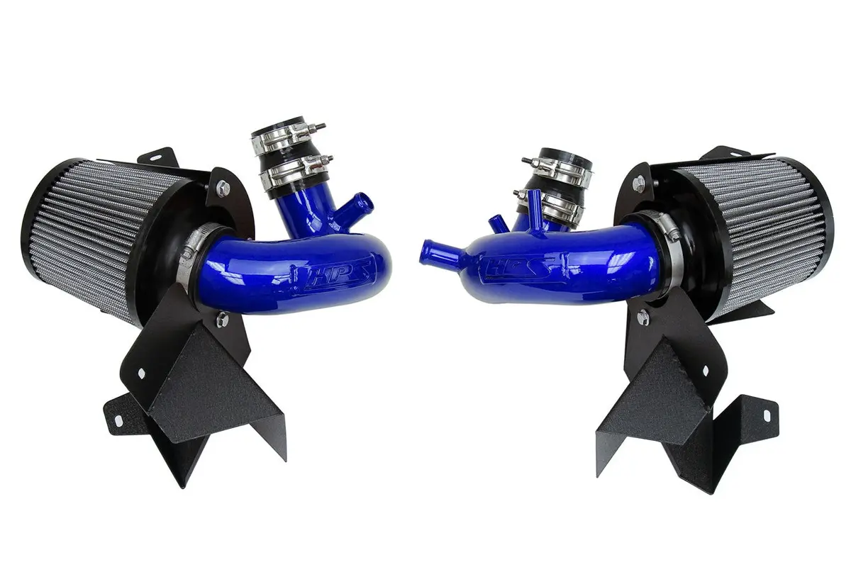 Hps Performance Air Intake Kit With Heat Shield, Blue, 827-703Bl 1