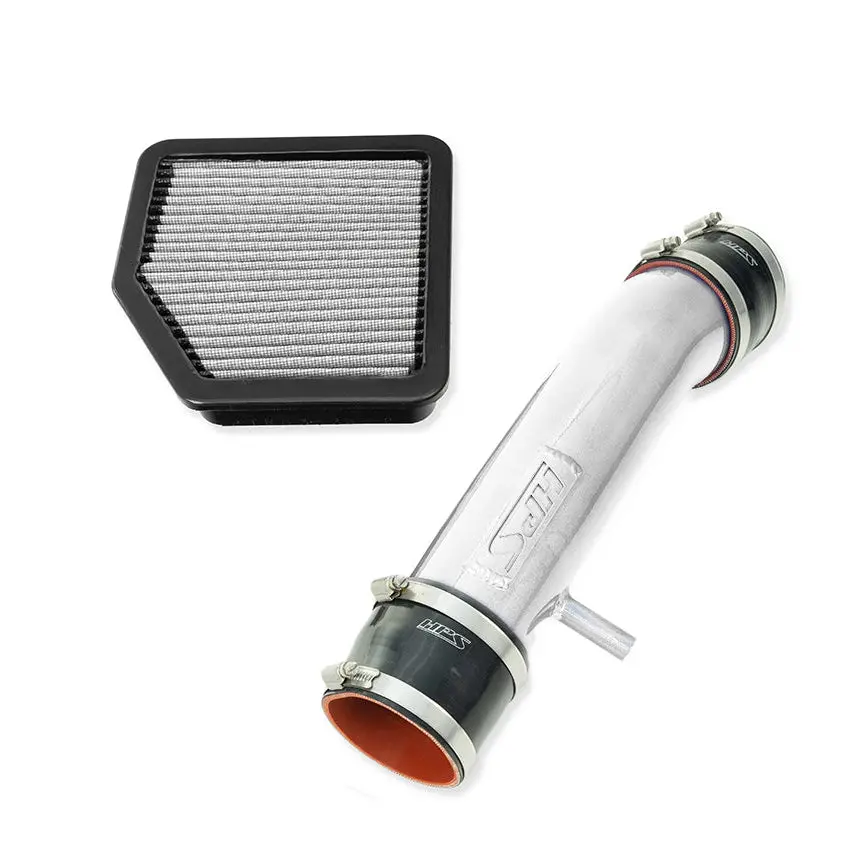 Hps Performance Air Intake Tube With Drop In Air Filter, Polished, 827-710P 1
