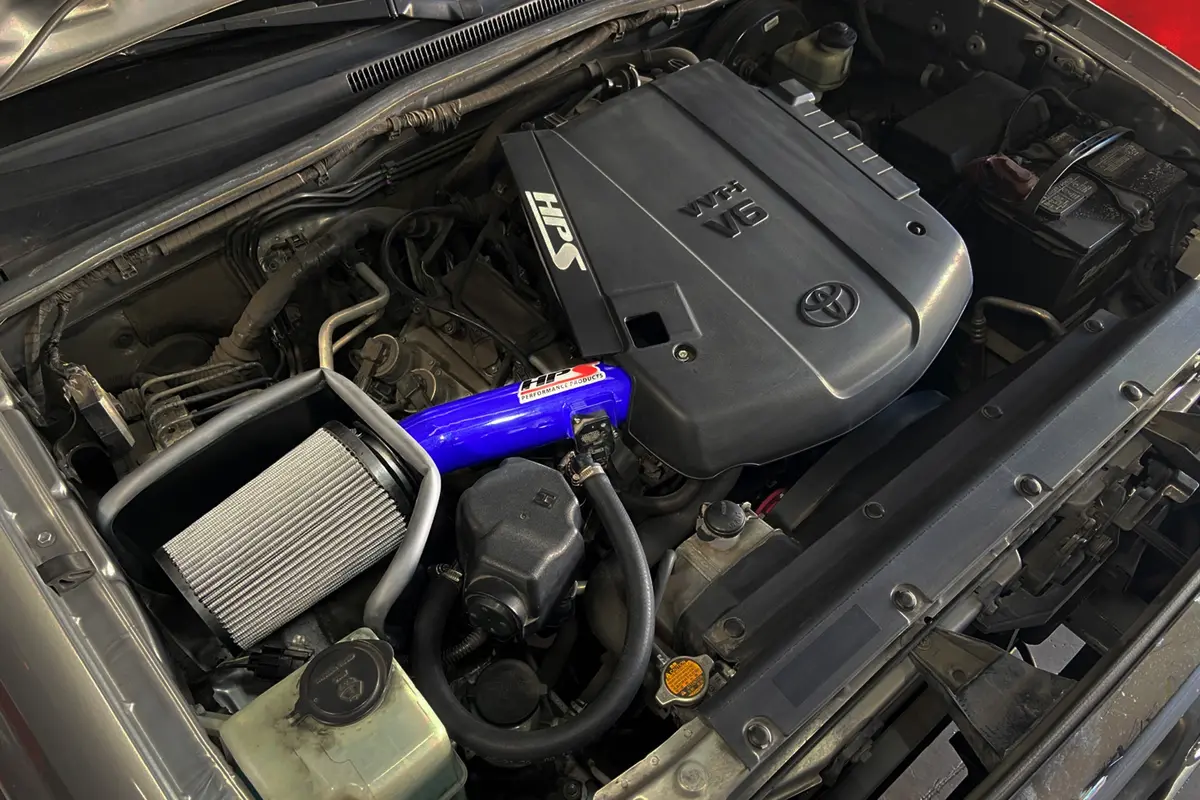 Hps Performance Air Intake Kit With Heat Shield, Blue, 827-718Bl 2
