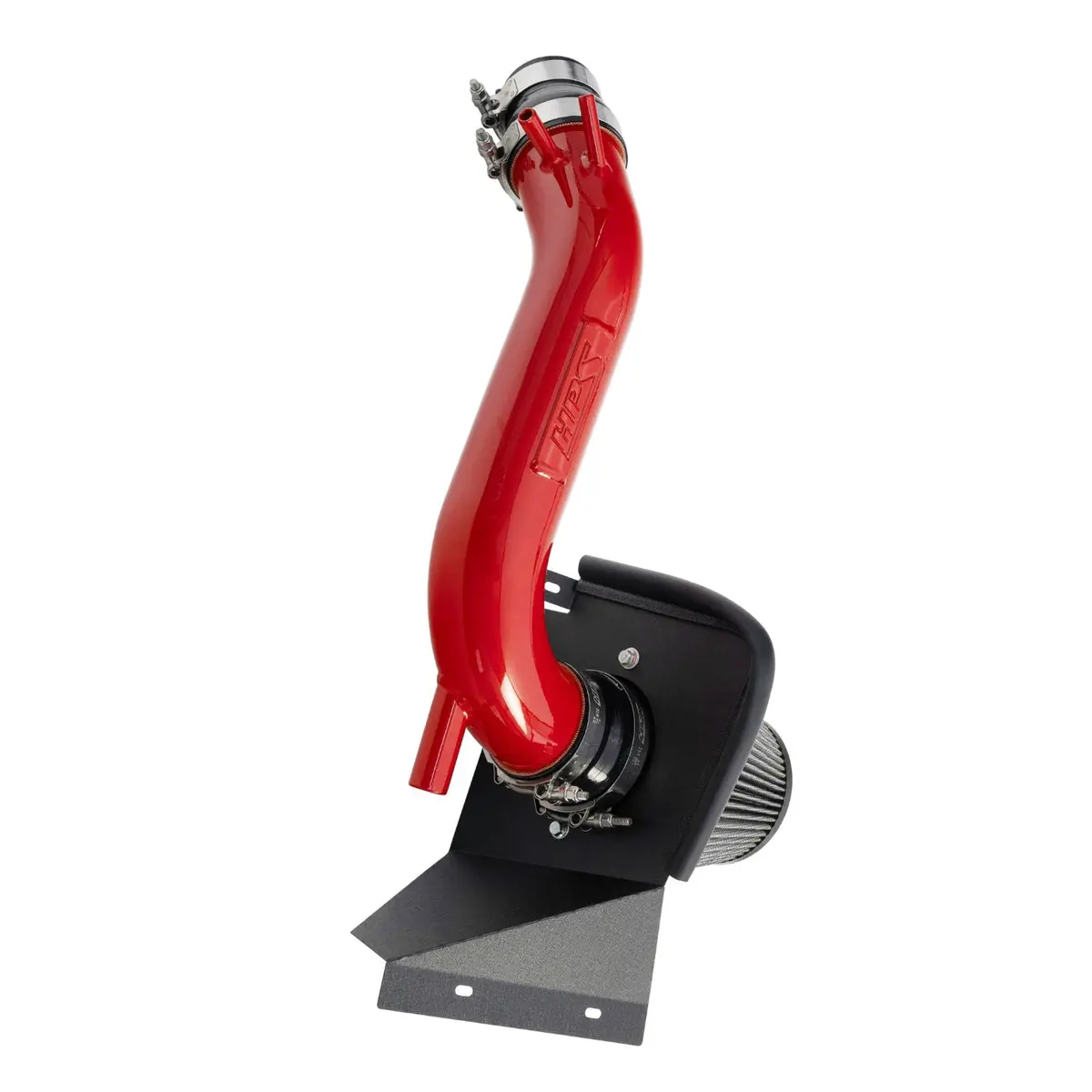 Hps Performance Air Intake Kit With Heat Shield, Red, 827-721R 1