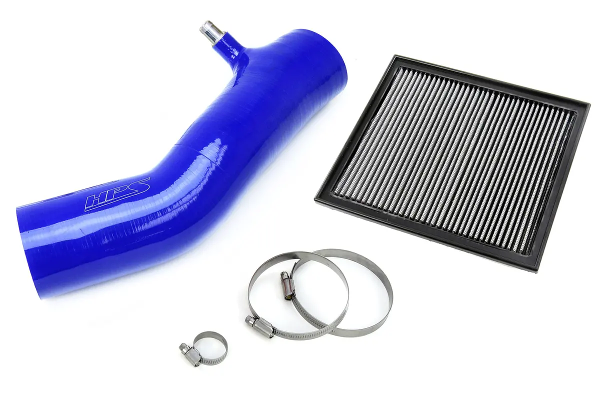 Hps Performance Silicone Air Intake Kit With Drop In Air Filter, Blue, 827-725Bl 1