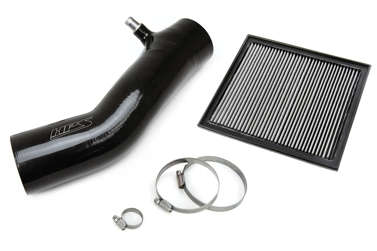 Hps Performance Silicone Air Intake Kit With Drop In Air Filter, Black, 827-725Wb 1