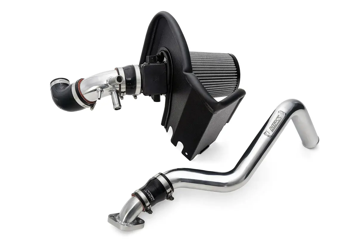 Hps Performance Air Intake Kit With Upper Hot Side Charge Pipe, Polished, 827-733P 1