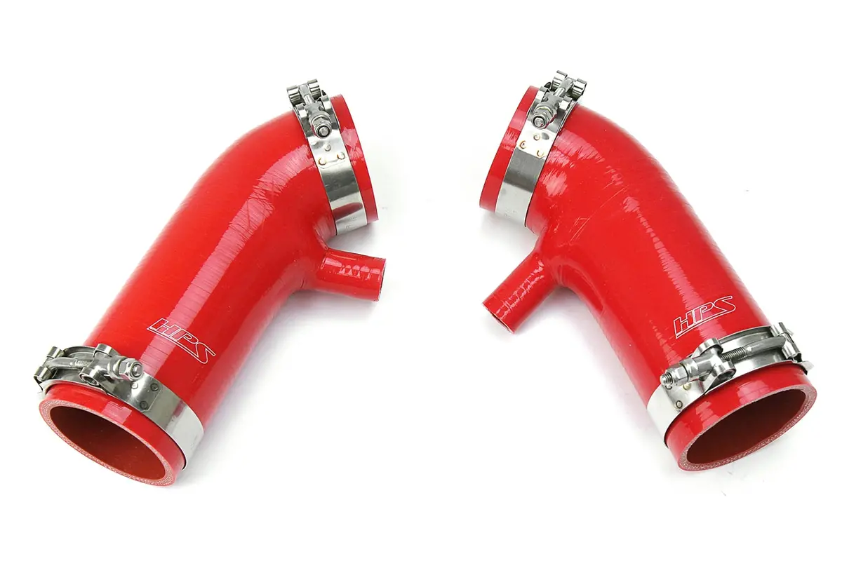 Hps Performance High Temp Reinforced Silicone Air Intake Hose Kit, Red, 87-68426-Red 1