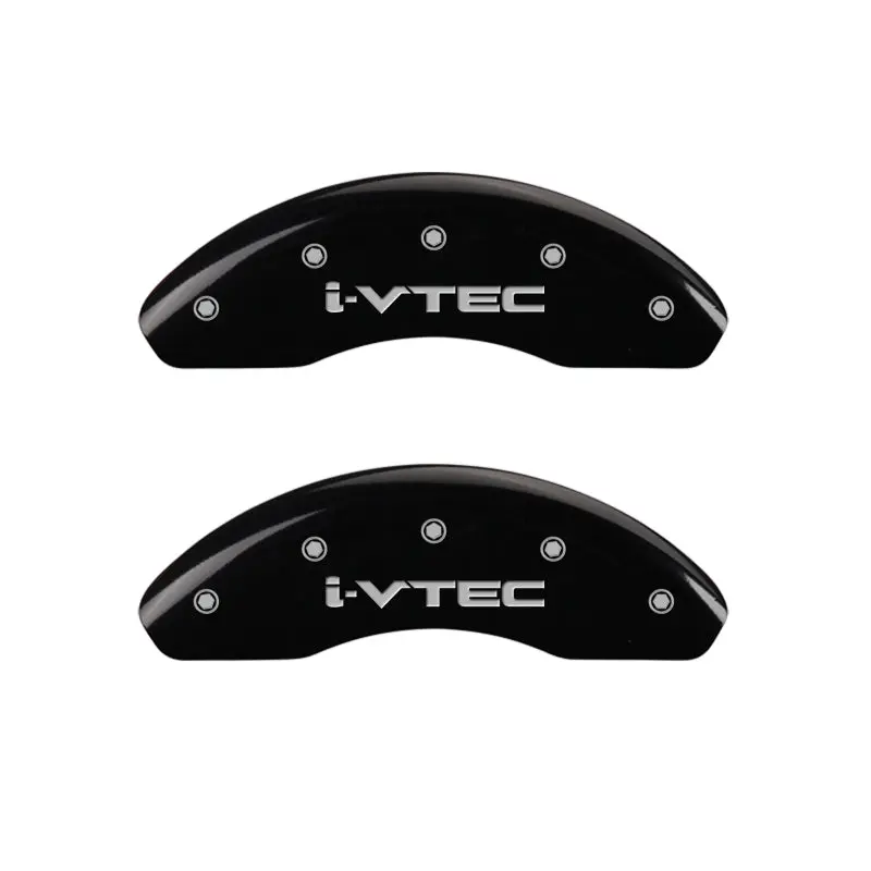 Mgp Engraved 4-Piece Caliper Cover Set – I-Vtec Design, Black Finish With Silver Accents 1