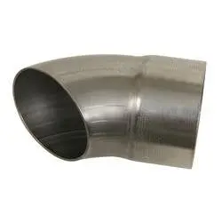 3-1/2" 304 Stainless Steel Turnout For Muffler Outlet- 6" Long 1