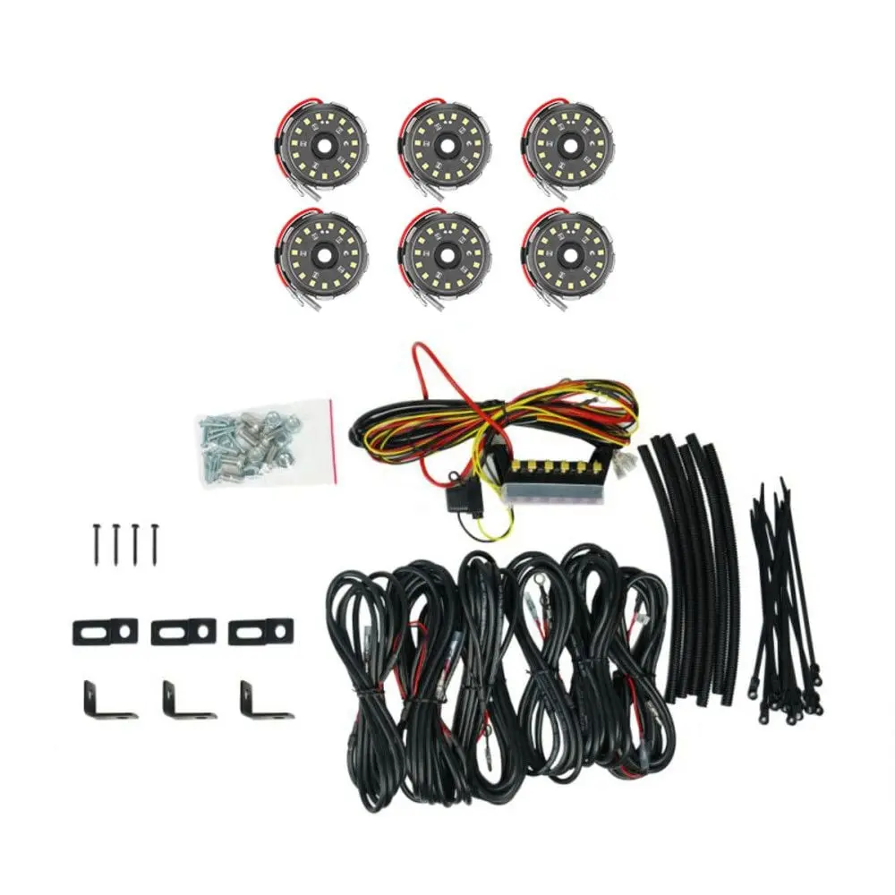 Kc Hilites Cyclone V2 Led 6-Light - Rock Light Kit 1