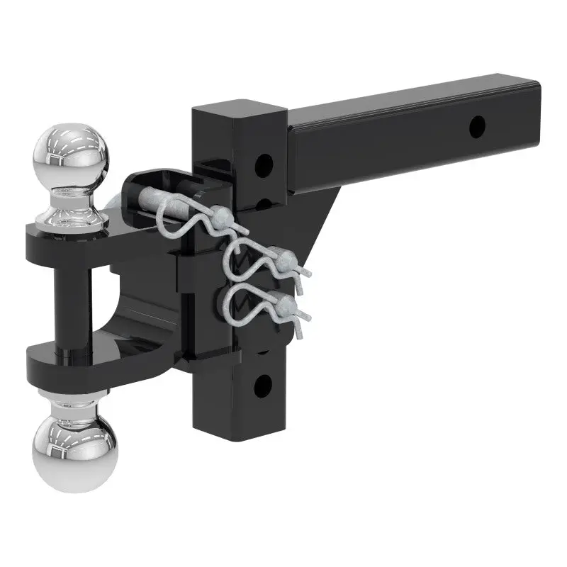 Curt Adjustable Ball Mount – Dual-Ball Setup (2” & 2-5/16”), 2-Inch Shank, Multipurpose Tow Hitch 1