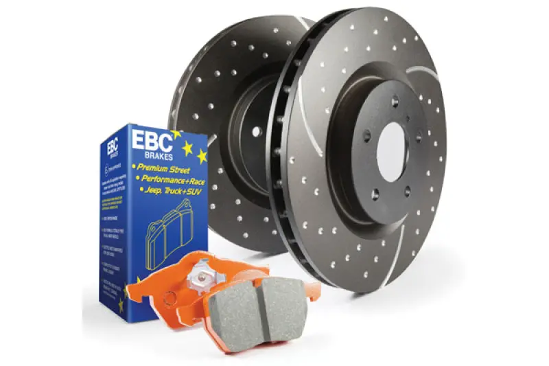 Ebc S8 Brake Kit: Orangestuff Pads And Gd Series Rotors 1