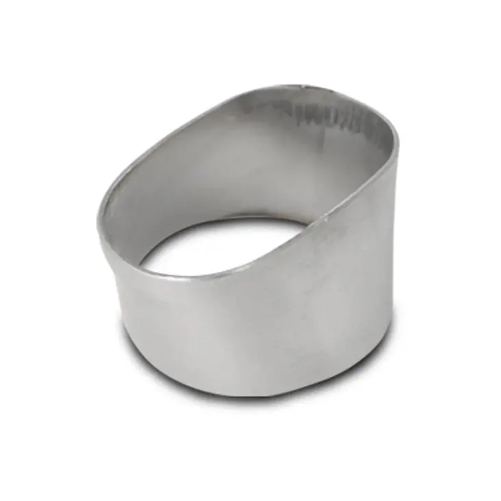 Stainless Steel Turbo Outlet Flange For 90Mm X 55Mm Oval To 3" (76Mm) Round Transition Weld Adapter 1