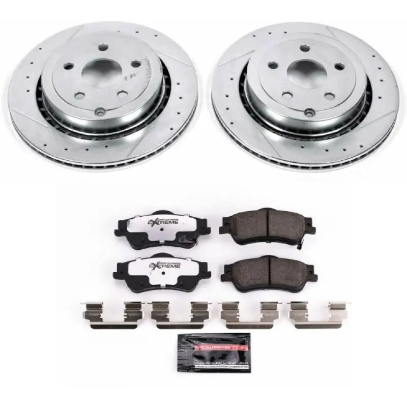 Power Stop Z26 Street Warrior Brake Kit – Rear, Designed For 2011–2017 Chevrolet Caprice 1