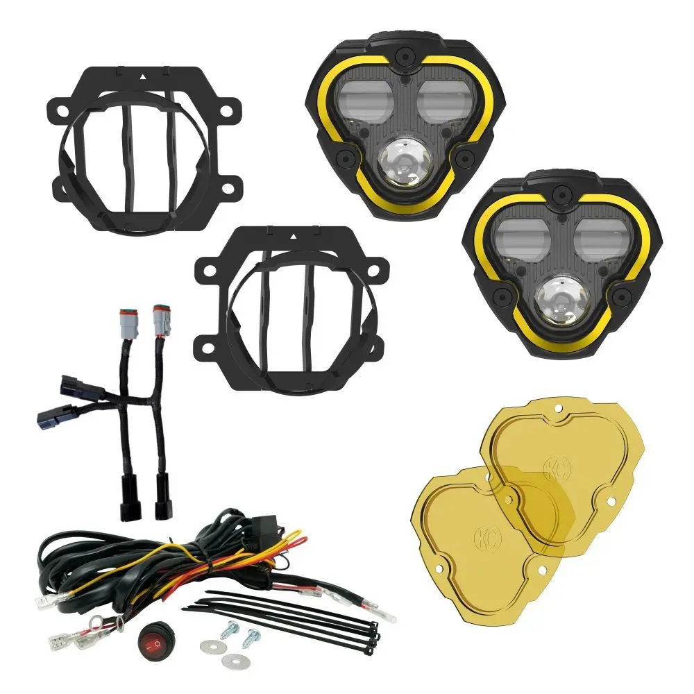 Kc Hilites Flex Era 3 Dual Mode Sae Fog Led Light Pods | 2-Light Master Kit - Subaru Crosstrek/Forester 1