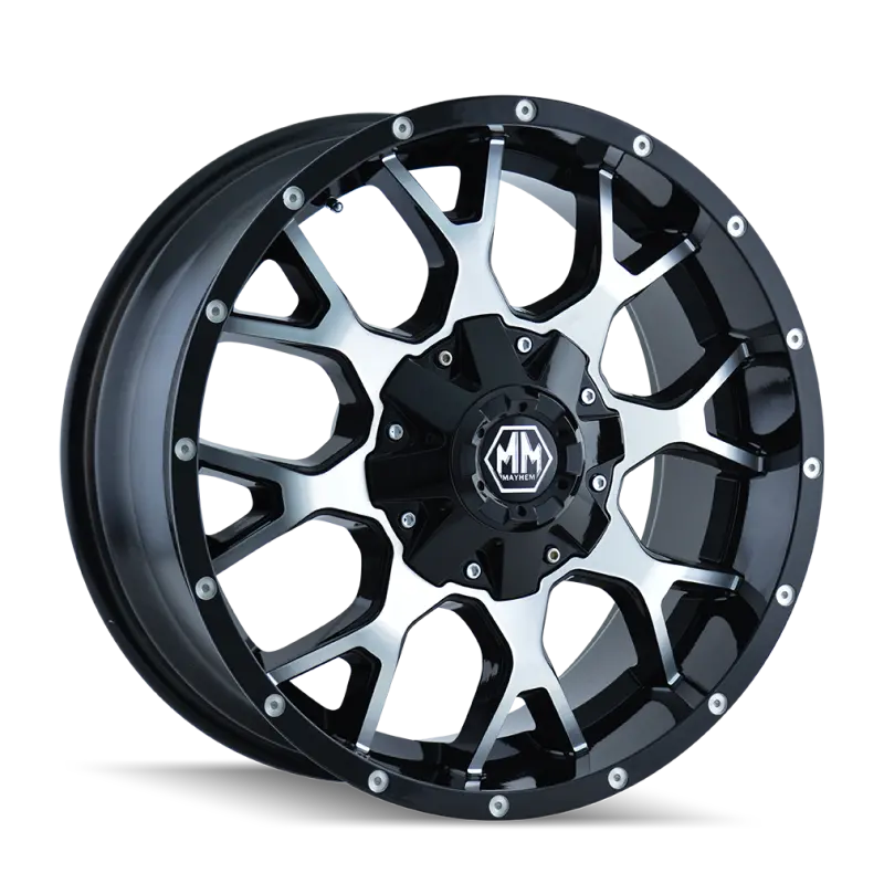 Mayhem 8015 Warrior 20X9 / 5X150 Bp / 0Mm Offset / 110Mm Hub Black/Machined Face Wheel 1