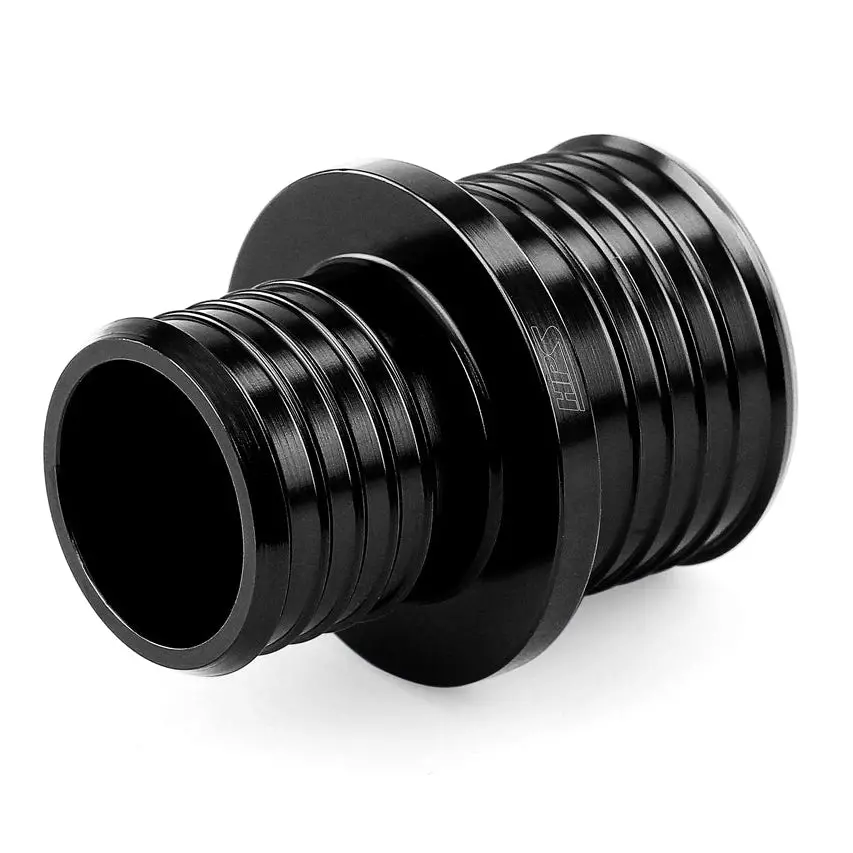 Hps 1" - 1-1/8" (25Mm - 28Mm) Billet 6061 Aluminum Joiner Hose Union Connector, Black 1