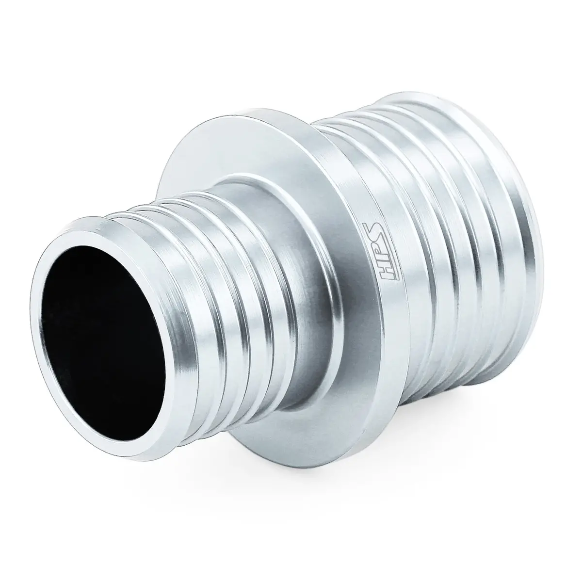Hps 1/2" - 5/8" (13Mm - 16Mm) Billet 6061 Aluminum Joiner Hose Union Connector, Silver 1