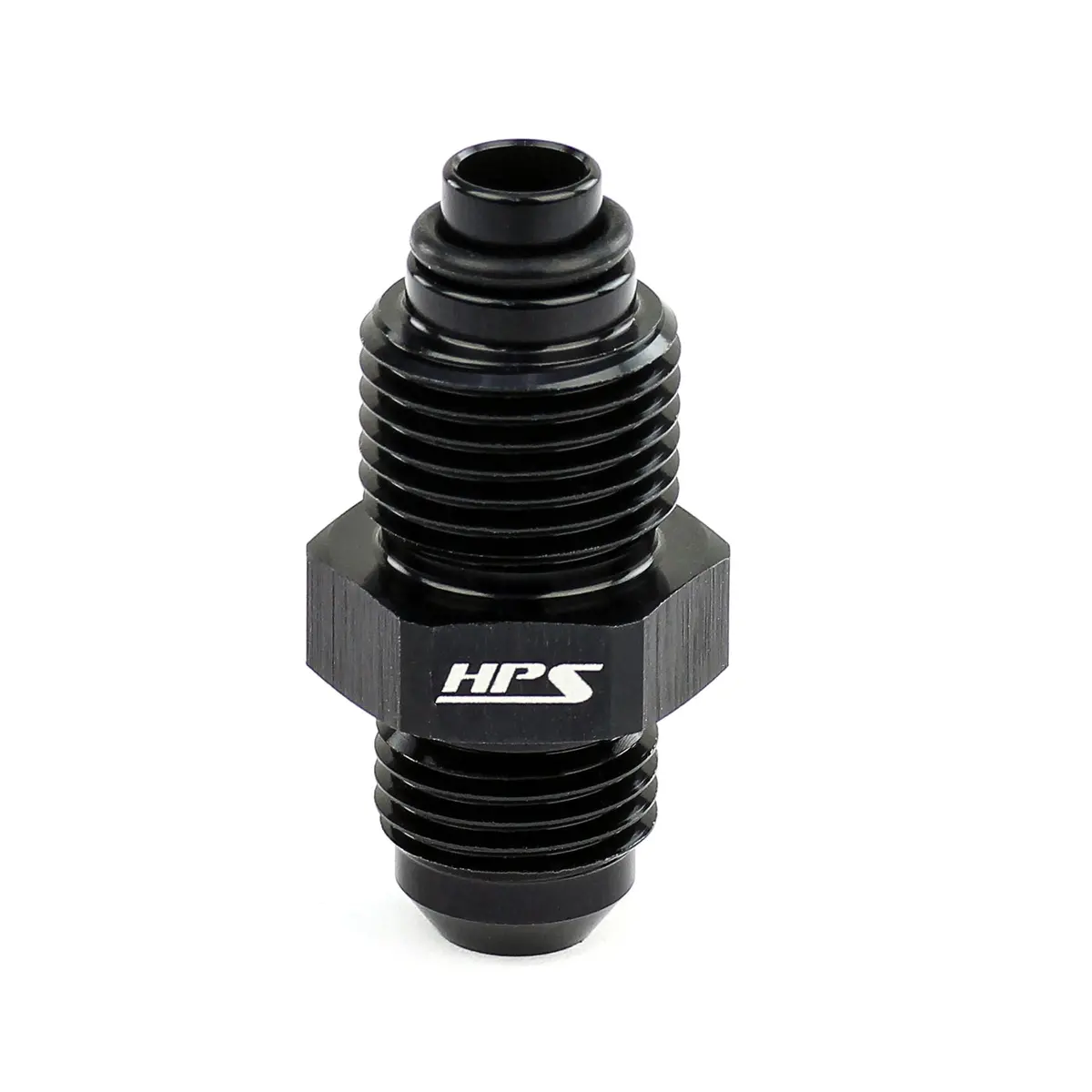 Hps Performance An -6 To M14 X 1.5 Male To Metric Thread Male O-Ring Tip Adapter, Aluminum, Black 1