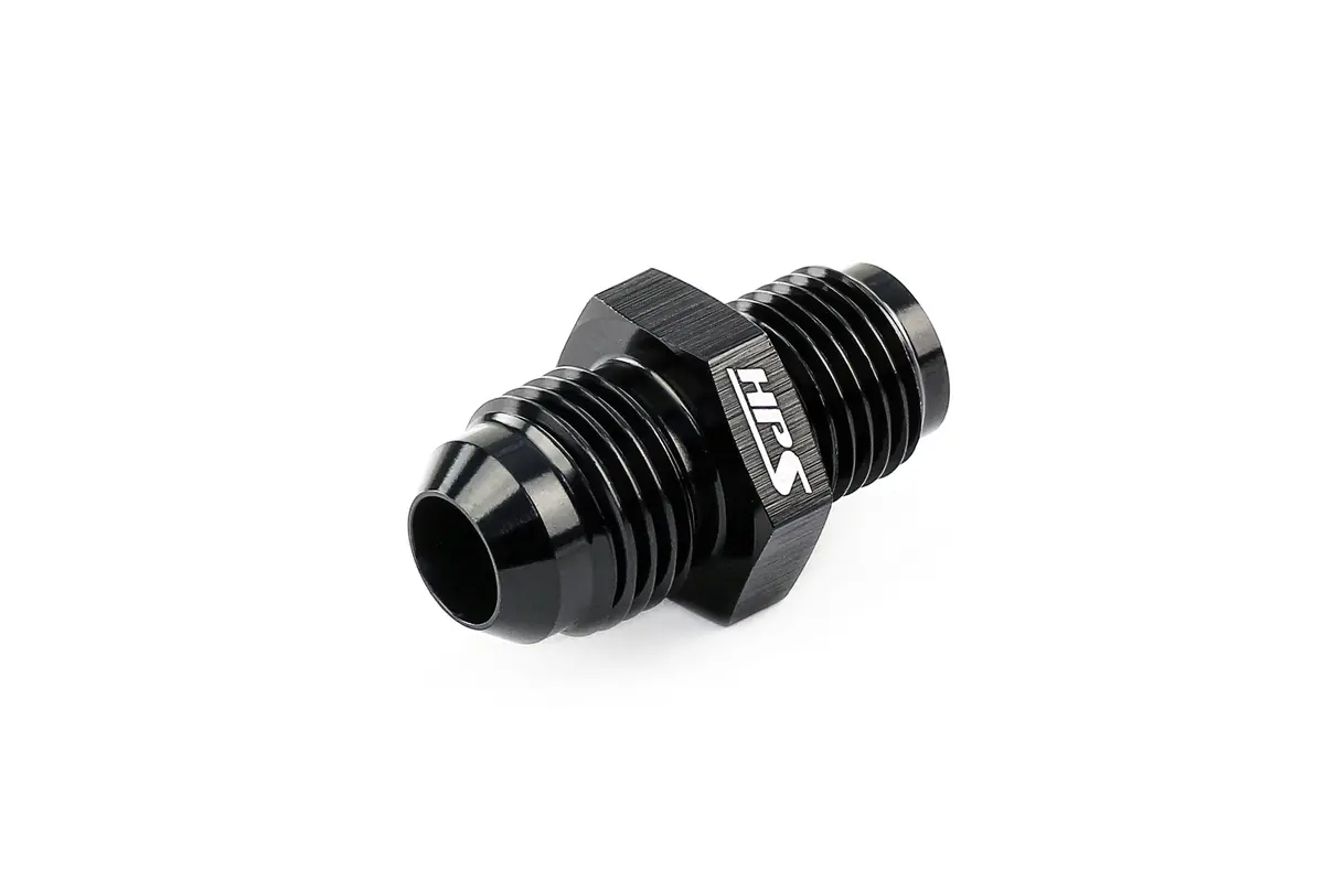 Hps Performance Straight An Flare -6 To 1/4" Npt Adapter, Aluminum, Black 2