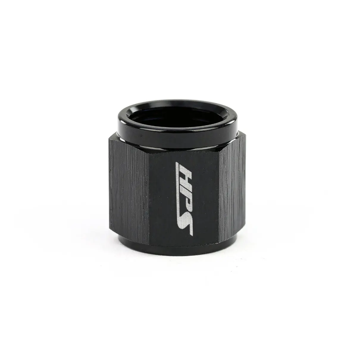 Hps Performance -3 Hard Line An Tube Nut, Aluminum, Black 1