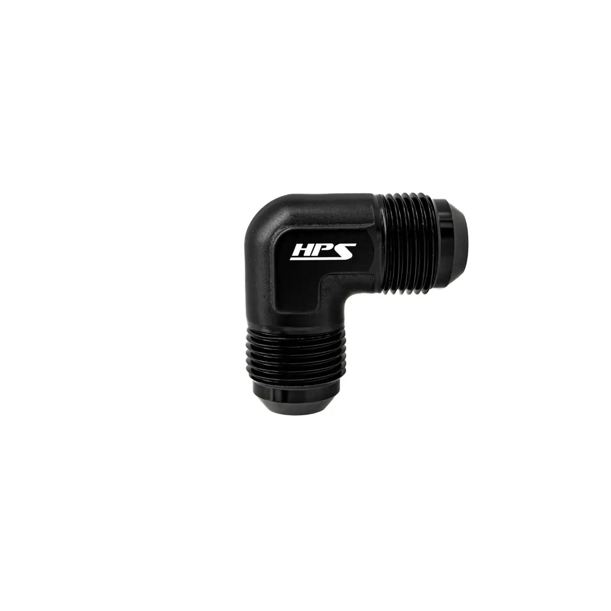 Hps Performance 90 Degree -10 An Male To Male Union Adapter, Aluminum, Black 1
