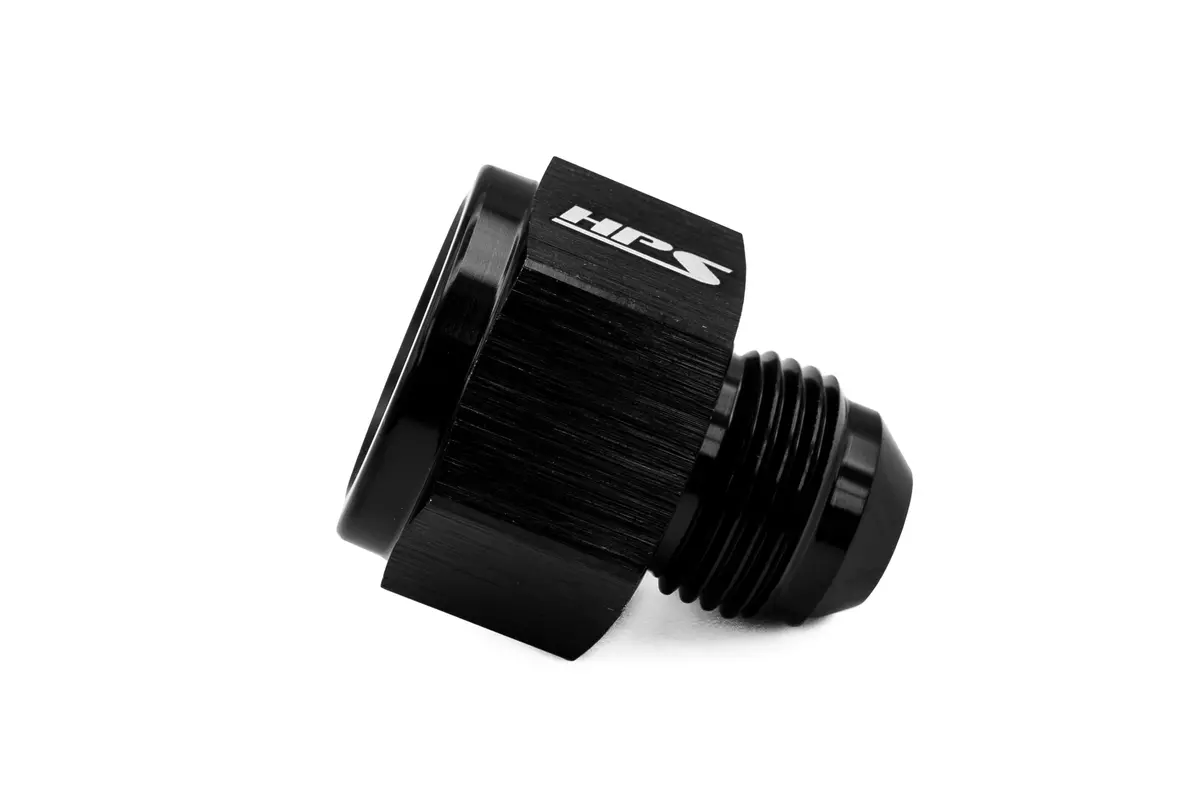Hps Performance An -6 Female To An -4 Male Reducer Adapter, Aluminum, Black 2