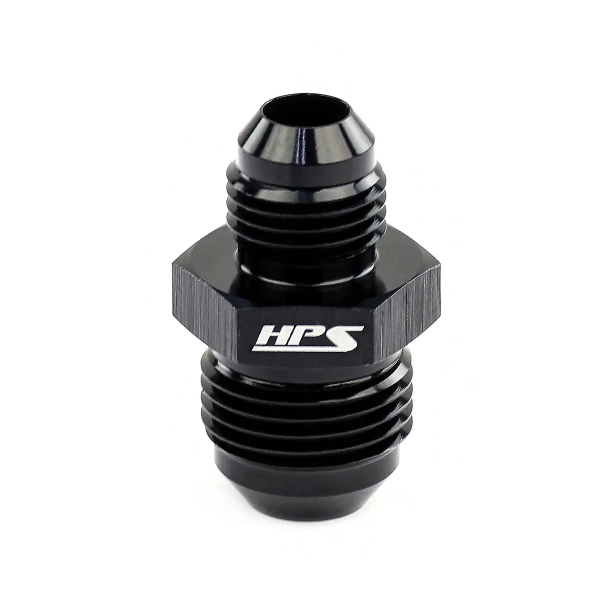 Hps Performance An -10 To An -8 Male To Male Reducer Union Coupler Adapter, Aluminum, Black 1