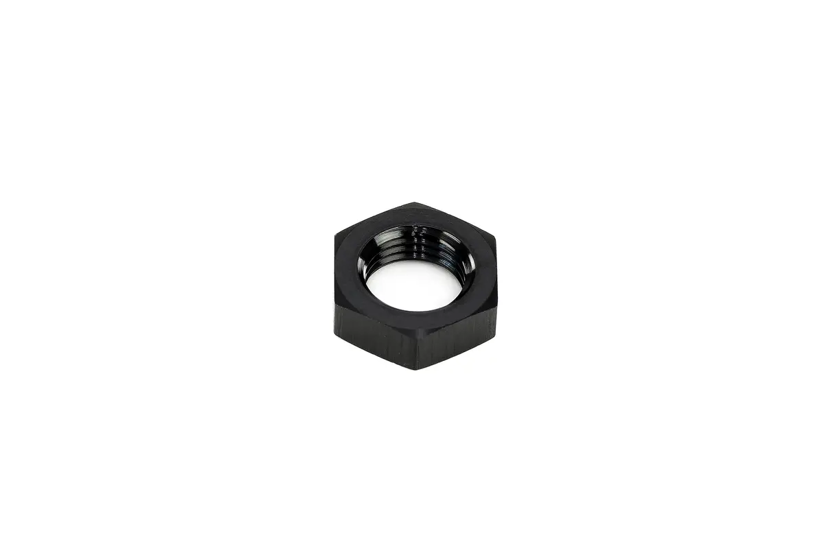 Hps Performance An -10 Female Bulkhead Fitting Jam Nut, Aluminum, Black 2