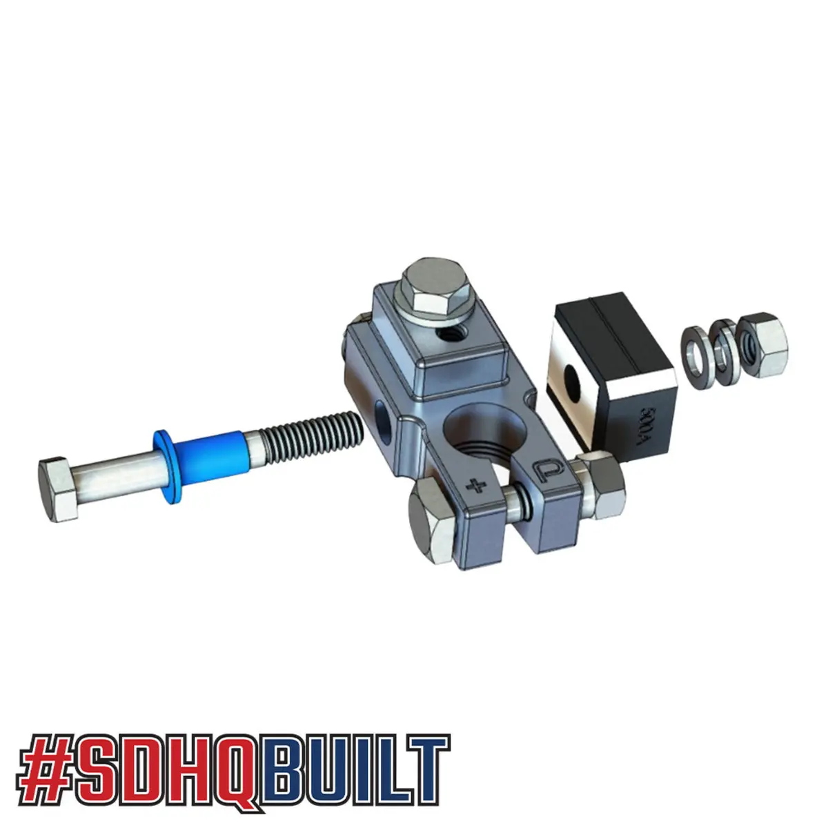 Sdhq Built Billet Battery Terminal 200 Amp Fuse Kit 1