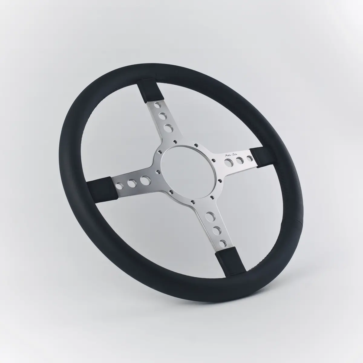 Flat Classic Four Spoke Leather - Polished 1