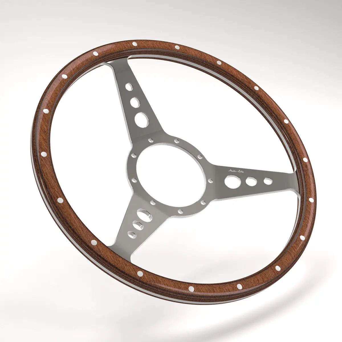 Classic Three Wood Dished Steering Wheel 3