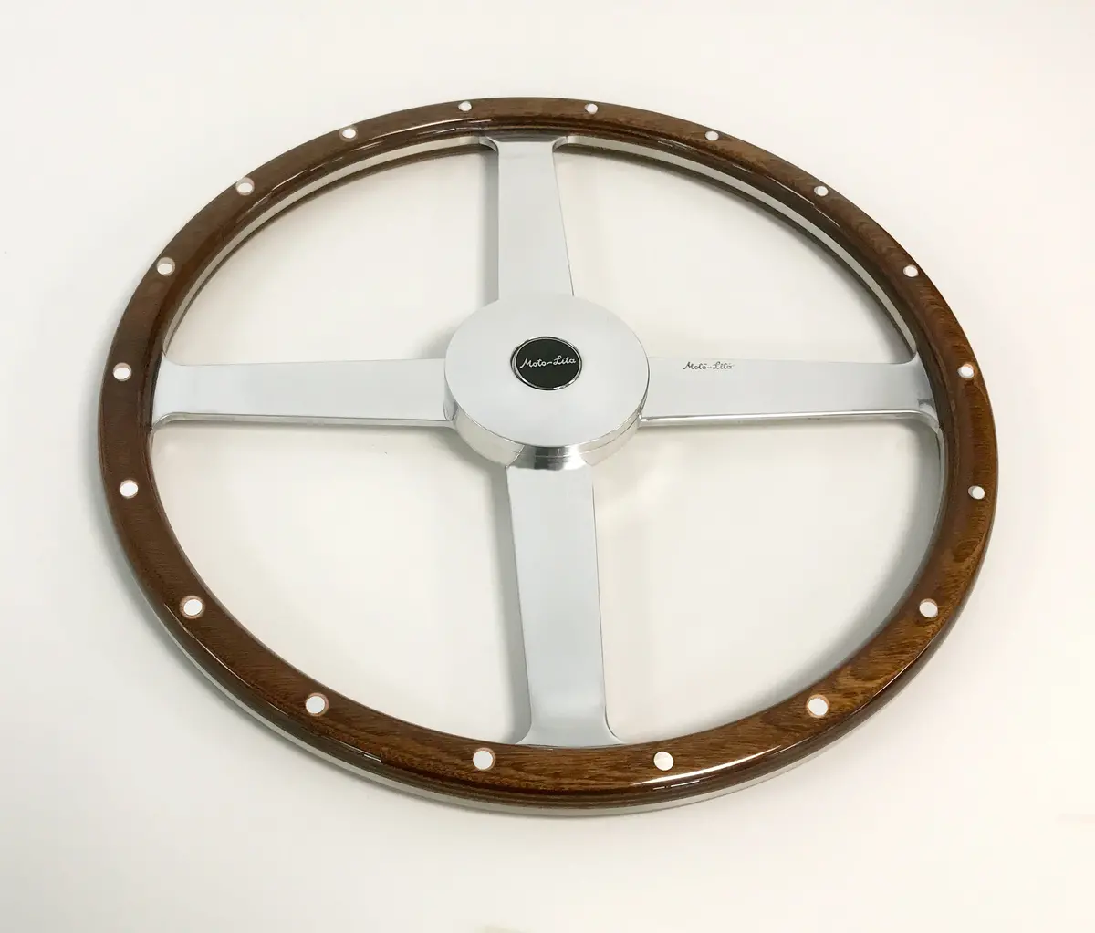 Flat 3-Wheeler Wood (4-Spoke) Polished 1