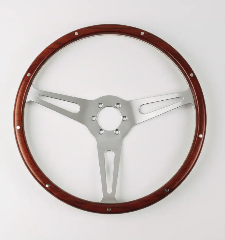 Cobra 6-Bolt Dished Wood Steering Wheel 1
