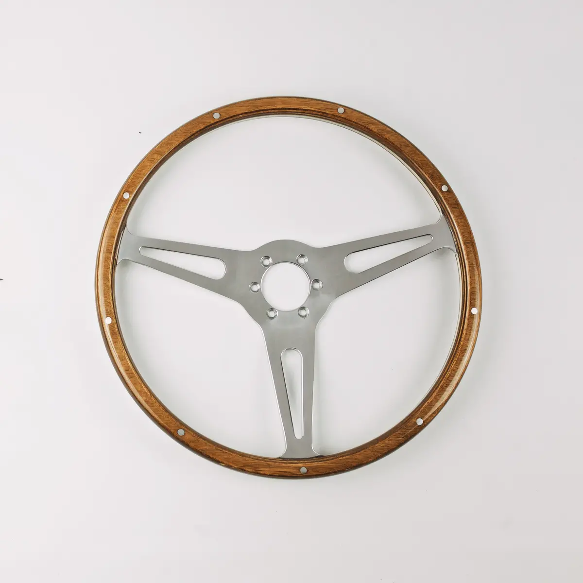 Cobra 6-Bolt Dished Wood Steering Wheel 3
