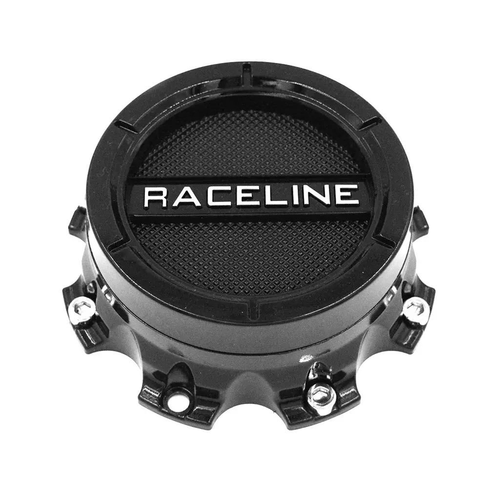 Raceline 938/939 Gloss Black Center Cap | 8X180 And 8X200 Bolt Pattern 1