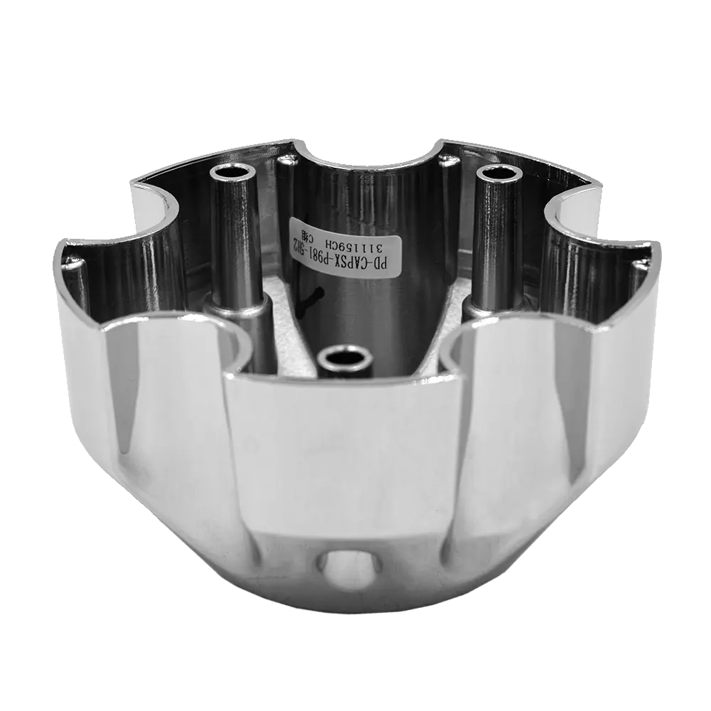 Raceline 982 Raptor Cap Chrome W/Black Logo 5X4.5 2
