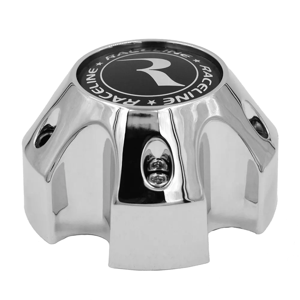 Raceline 982 Raptor Cap Chrome W/Black Logo 5X127 1