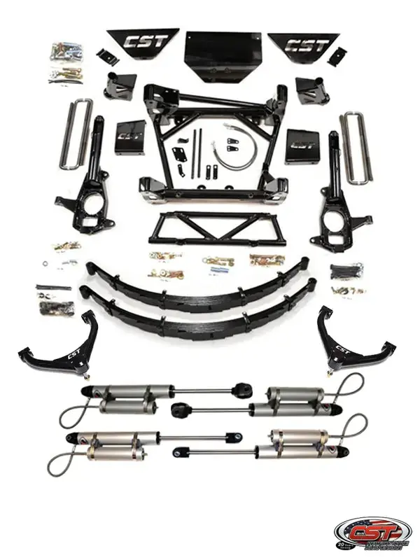 Cst 11-19 Gm 2500 / 3500 8-10″ Stage 5 Suspension System (W/ Soft-Ride Leafs & Uniball Uca’S) 1